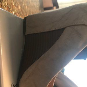 Women's Tan Suede Wedge Heels by Report size 6.5